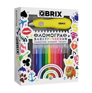 QBRIX Фломограф с набором фломастеров из 12 цветов