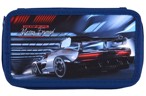 Пенал 3отд. "Super car" 19*11, молния, полиэстер 2977037 — 4