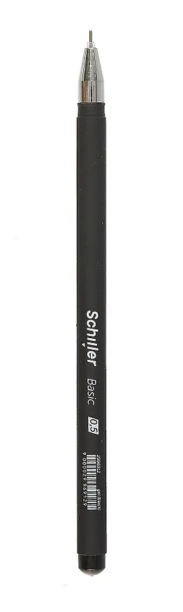 Гелевая ручка черная 0,5 мм, Basic, Schiller 2996912 — 7