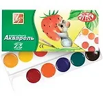 Краски акварельные 12цв ZOO ("Мини") к/к., б/к., Луч 214570