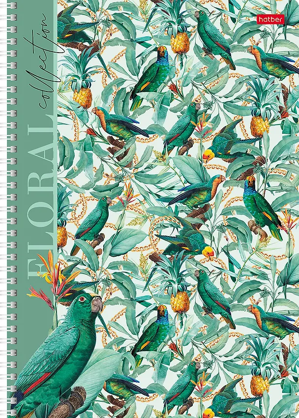 Тетрадь общая «Floral collection», 80 листов в клетку, А4, в ассортименте - Hatber 3037808 — 4