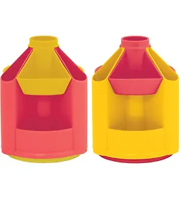 Подставка настольная "Mini Desk" лимонный/малиновый, вращающаяся, Стамм