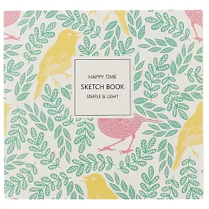 Скетчбук «Happy time», 190 листов, 18 х 17 см
