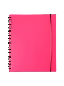 Тетрадь 80 листов, клетка, "Favorite Color. Neon Pink" спираль