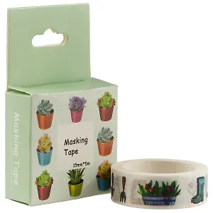 Лента бумажная Кактусы 5м х 1,5 см