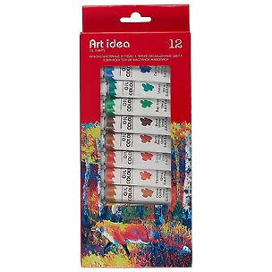 Набор масляных красок «Арт идея», 12 цветов 243136