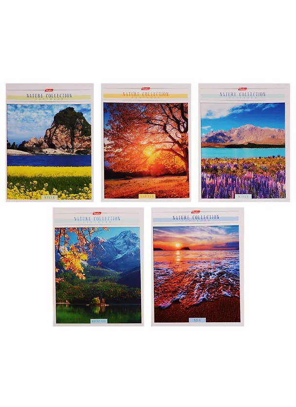 Тетрадь общая «Nature Collection» в ассортименте, 80 листов в клетку, А5 - Hatber 240603 — 4