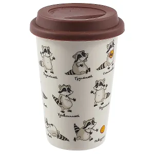 Сувенир, Термостакан Raccoons Life (ПВХ бокс)