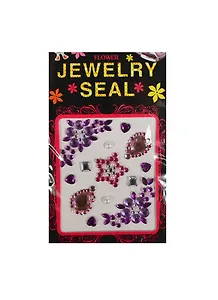 Стразы отдельные на пленке Jewelry Seal (1461-2/19) (роз. звезда-сирен. цветы)