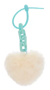 Брелок-помпон Сердце с цепочкой (иск.мех) (10х5) (12-102259-202412-K8)