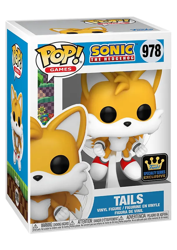 Фигурка Funko POP! Games Sonic the Hedgehog Tails (Flying) w/(FL) Chase SS (Exc) (978) (Fun82617) 3120238 — 2