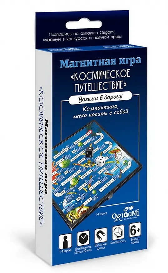Игра магнитная ORIGAMI/Оригами Космическое путешествие . 7 предметов 05320 2792500 — 1