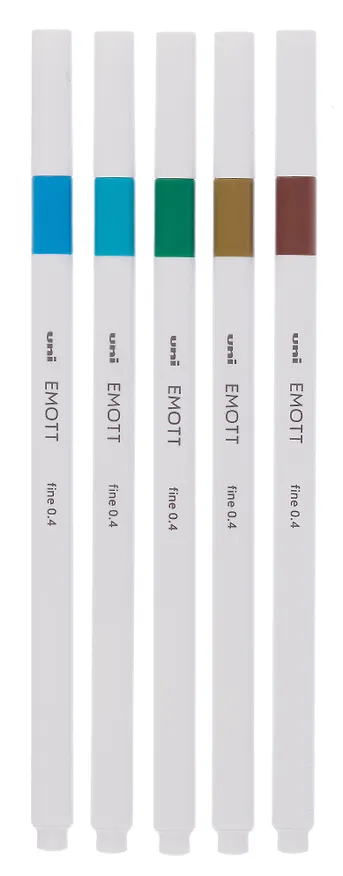 Линеры 05цв "EMOTT. Island Color" 0,4мм, пласт.уп., UNI 3121619 — 4