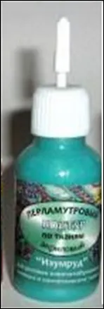 Перламутровый Контур по тканям акриловый Изумруд (18мл) (К3407) 2312985