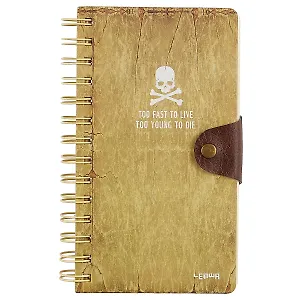 Блокнот «Череп и кости», 196 страниц, 10.5 х 18.5 см