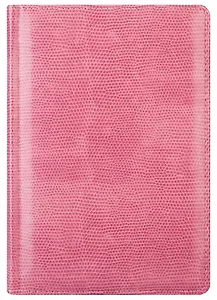 Ежедневник недат. А5 160л "Solo", кож.зам., розовый, In Folio