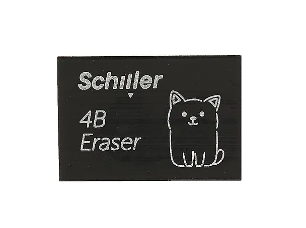 Ластик "Кот" черный, Schiller 3020184 — 2