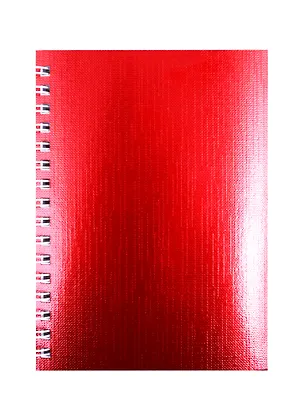 Записная книжка А6 80л кл. "METALLIC" обл. красн.бумвинил, гребень 257211