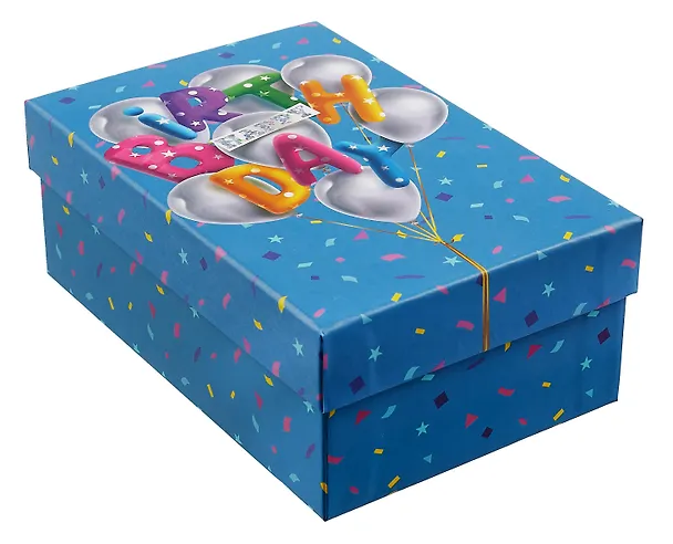 Коробка подарочная "Birthday" 18*12*7см, картон 2981945 — 1