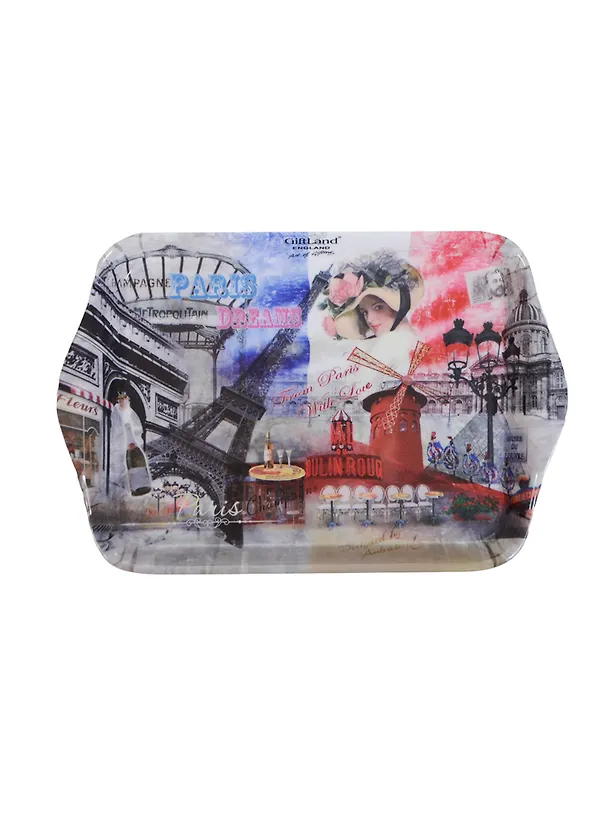 Поднос Парижские фантазии (ML-002 Paris) (пластик) (20,8х14,2) Gift Land 2411475 — 1