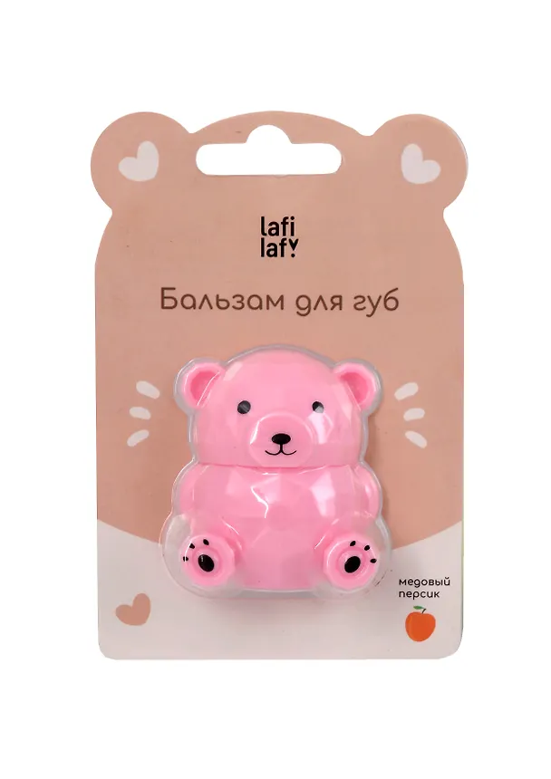 Бальзам для губ «Мишка», персик, Lafilaf 3063249 — 2