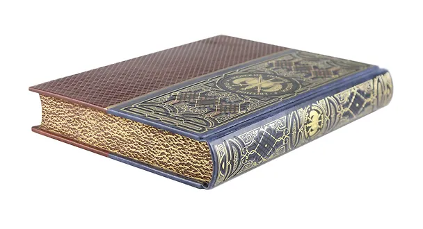 Книга Морские победы России. Книга в коллекционном инкрустированном кожаном переплете ручной работы с окрашенным и золочёным обрезом (Евгений Тарле) — 4