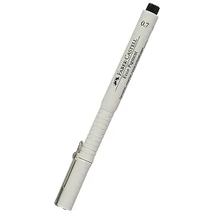 Ручка капиллярная Faber-Castell, Ecco Pigment, черная 0,7 мм