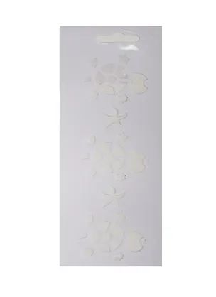 Трафарет Черепахи (Сонет) (ST052) (10х25) (пластик) (упаковка) (завод художественных красок) 2541273