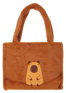 Сумка-шоппер плюшевая Капибара (36х28) (12-1281-202405-B3)