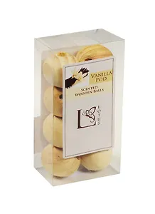 Ароматические шарики 9,5х5х2,5см дерево 8шт. Ваниль (DF165-V)