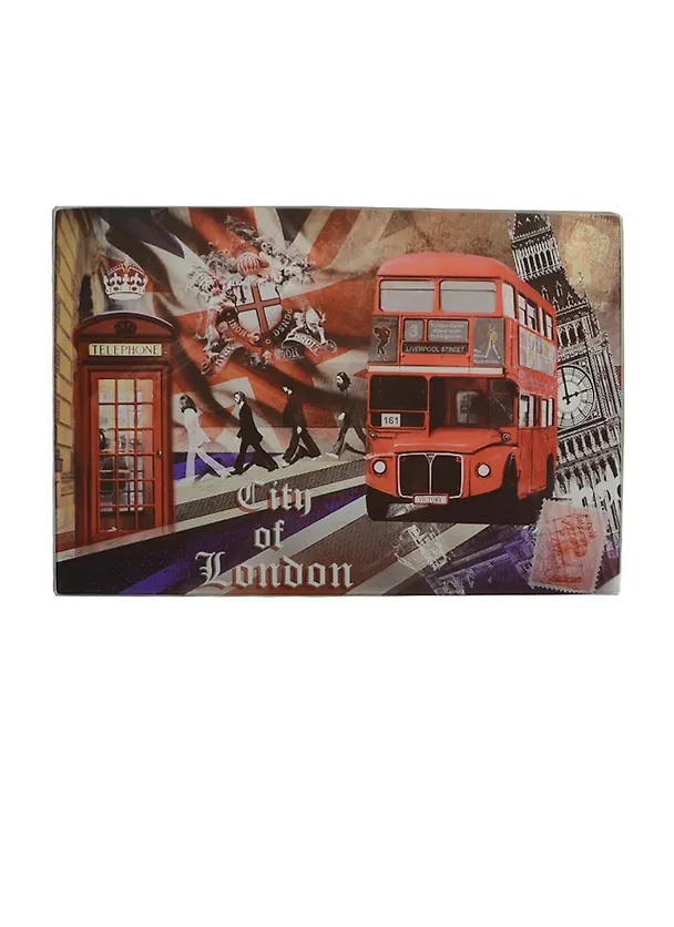 Стеклянная доска для нарезки (CB-Lon) (30x20x0,4) в подарочной коробке 2366746 — 1