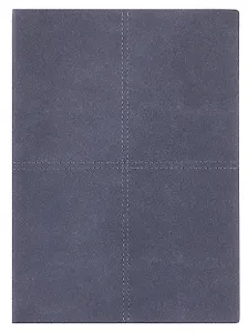 Ежедневник недат. А5+ 160л "Нубук" пепельно-голубой, кожзам, мягк.переплет, тонир.блок, блинт.тиснение, справ.мат-лы, 2 ляссе, инд.уп