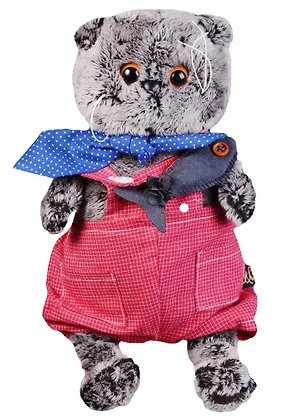 Игрушка мягкая Budi Basa, Басик в красном комбинезоне 19см Ks19-066 2631052