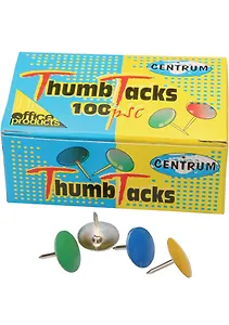 Кнопки силовые 100шт, цветные, к/к, CENTRUM