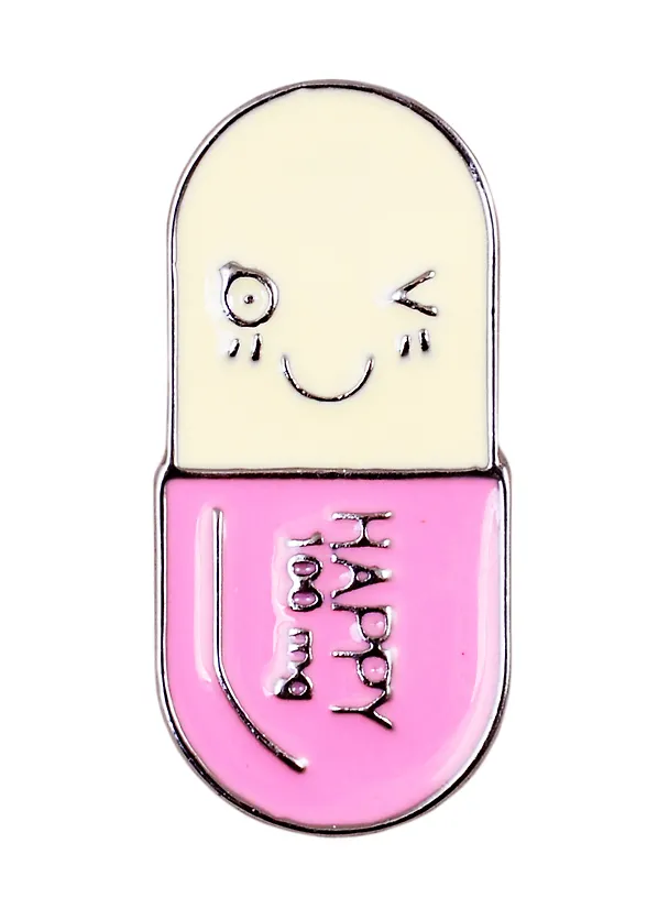 Значок Pin Joy Happy pill (металл) 2814623 — 1