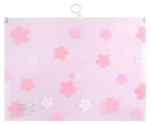 Папка на молнии А4 "Сакура" с расширением, ассорти