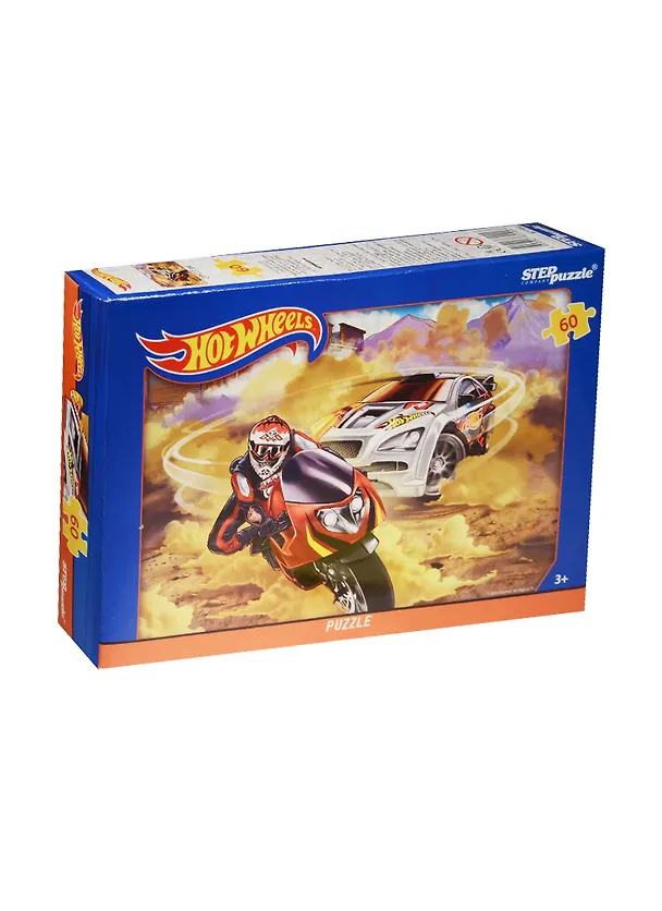 Пазлы 60 Hot Wheels (Mattel) (81144) (33х23см) (3+) (коробка) 2516395 — 1