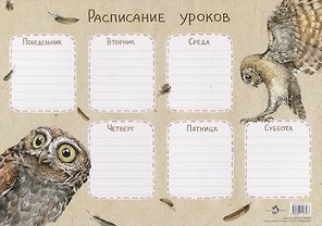 Расписание уроков «Сычик-эльф»