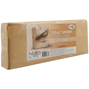 Скульптурный пластилин «Лицей», телесный,  мягкий, 1 кг