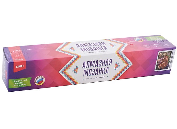 Алмазная мозаика 30х40 см "Лошадка в цветах" 2957889 — 1