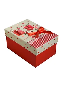 Коробка подарочная "Love" 11*15,5*8см,  красная, картон, Хансибэг