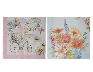 Салфетки для декупажа Городские цветы - 2 шт.