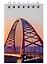 Блокнот А7 60л кл. "Новосибирск. Бугринский мост" спираль, УФ лак — 2940125 — 1