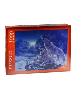 Пазл 1000 эл., 68,5*48,5см., Волки и ночные горы 2548303