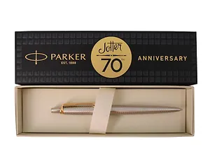 Ручка шариковая "Jotter 70th Stainless Steel GT" синяя, Parker