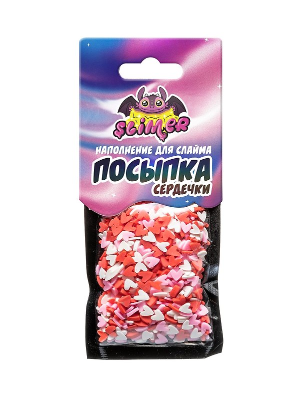 Наполнение для слайма Посыпка сердечки ТМ Slimer 2791426 — 1