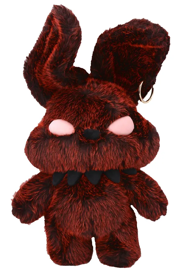 Мягкая игрушка Заяц с пирсингом (красный) (50см) (12-HZTOYS-red) 3136153 — 1