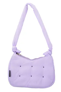 Сумочка дутая лиловая (текстиль) (26х16) (12-38092-202508-XP3)