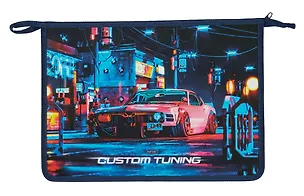 Папка для тетрадей А4 "Ночной дрифт" 24,5*34*4см пластик, молния 3020335