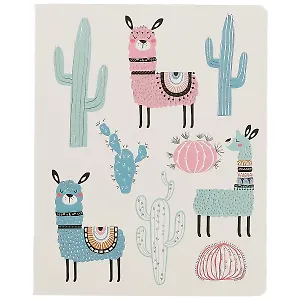 Тетрадь в клетку Academy Style, "Ламы и кактусы", 48 листов, в ассортименте